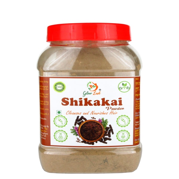 Glow Lush Herbal Shikakai Powder for Herbal Hair Wash (250g) JioMart