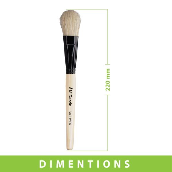 MIDAZZLE PREMIUM WOODEN FACE PACK BRUSH JioMart