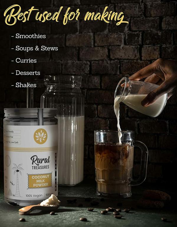 Coconut Milk Powder Natural, Edible, Vegan, Lactose Free, Nutritional