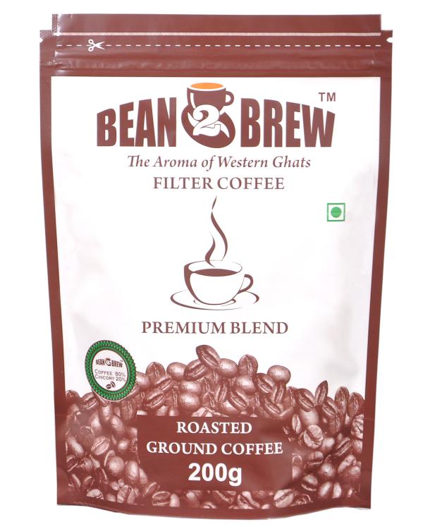 Bean2Brew Premium Blend Filter Coffee Powder (8020) 200g JioMart