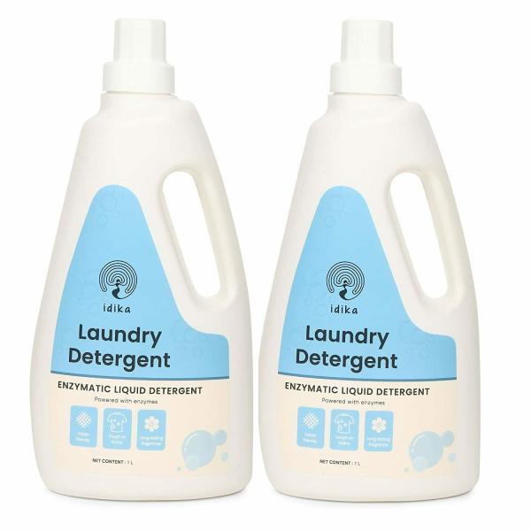 Idika Enzymatic Liquid Laundry detergent 1Ltr (Pack of 2) JioMart