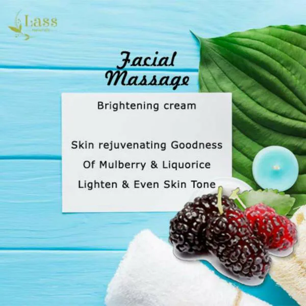 Lass Naturals Mulberry Liquorice Whitening Face Massage Cream 100 g