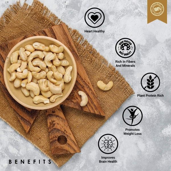 RGT Organics Roasted Cashews lightly Salted Delicious And Crunchy
