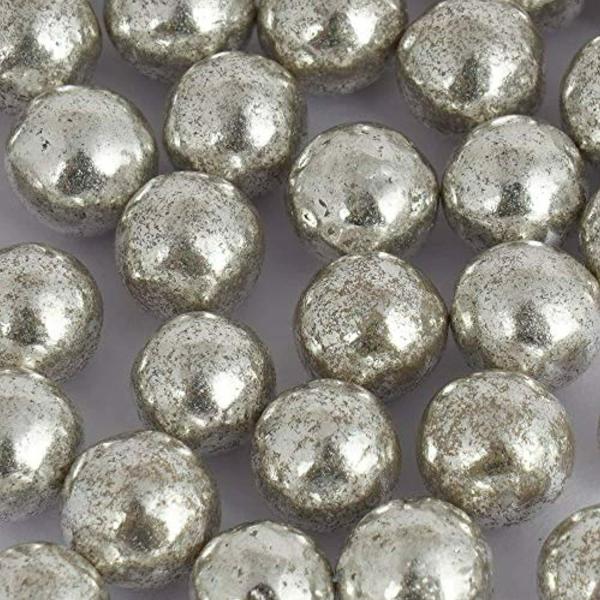 BLOSSOM Edible Silver Balls Sprinkles for Cake Decoration (Size 3) 700