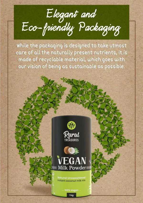 Vegan Milk Powder Dairy & Lactose Free Plant Based Milk 1 Kg