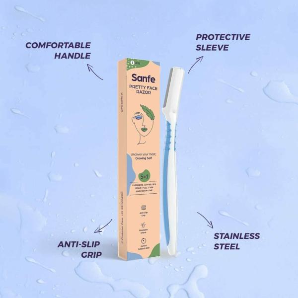 Sanfe Pretty Face Razor for pain-free facial hair removal (1 unit ...