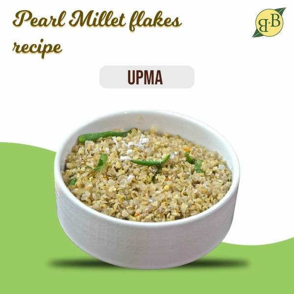 B&B Organics Pearl Millet Flakes (1 kg) / Kambu Aval / Millet Flakes