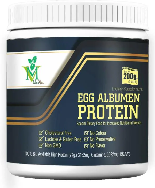 MINTVEDA Egg White Albumen Protein Powder, 200 G JioMart