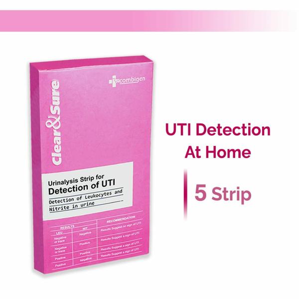 Clear & Sure Urinalysis Strip for Detection of UTI 5 Test Strip for