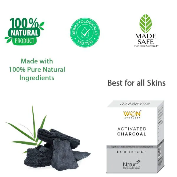 WON Pure Neem, Charcoal & Aloevera SoapPack of 3 JioMart