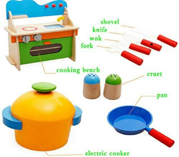 Class Fun Class Fun 3D Assembled Wooden Pretend Play Cooking Role