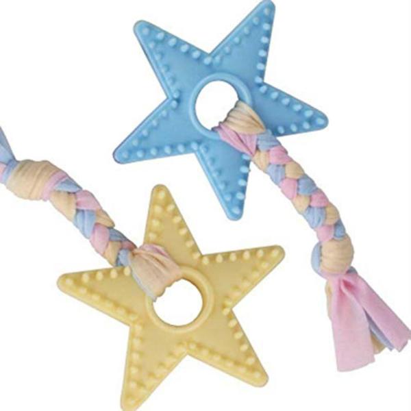Pets Empire Pet Dog Puppy Chew Toy Puzzle Star Soft Plush Play Cleaning