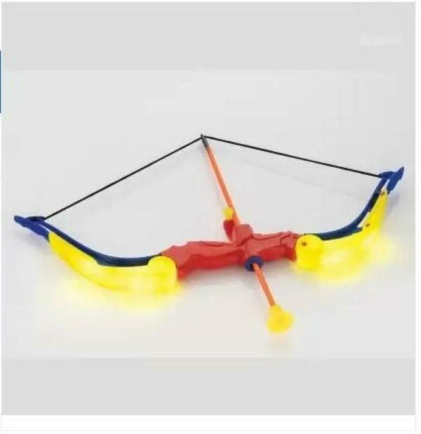 NAVRANGI Multicolor Archery Bow and Arrow Toy Set with LightUp Feature