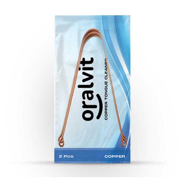 Oralvit Copper Tongue Cleaner (2 Pcs) Dentist for Dental