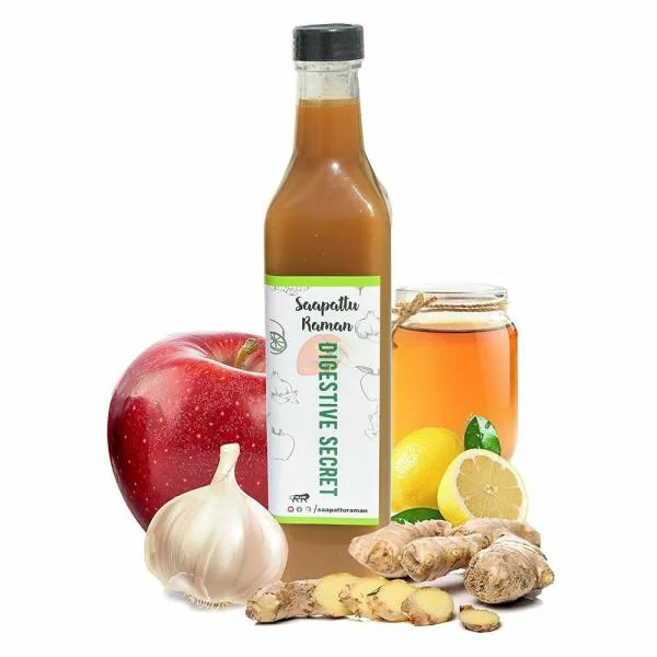 Saapattu Raman Apple Cider Vinegar With Mother With Ginger, Garlic