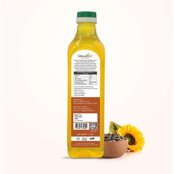 Premium Cold Pressed Sunflower Oil 1 litre JioMart