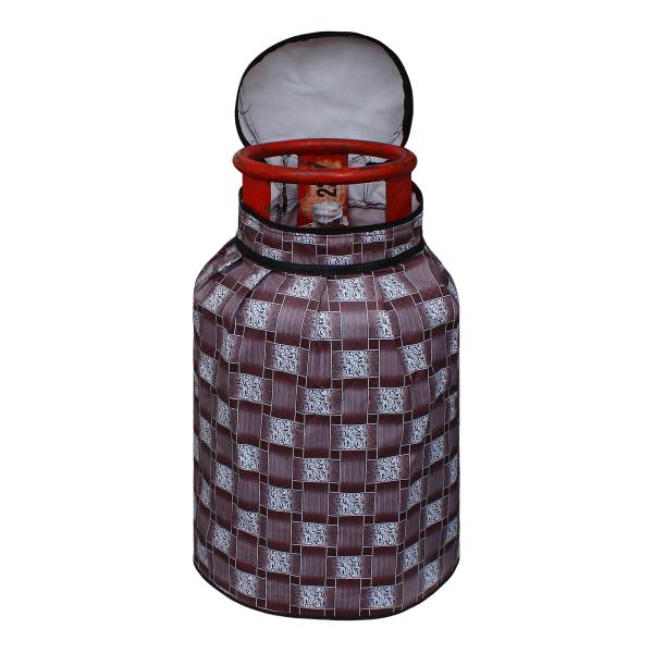 DREAM CARE LPG PVC Gas Cylinder Cover (25 * 12 Inches) Brown JioMart