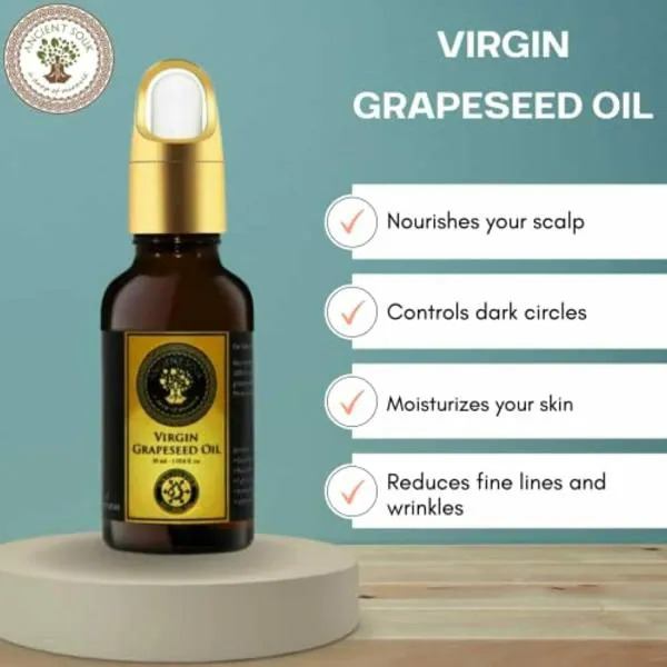 ANCIENT SOUK Natural and Pure Virgin Oil Grapeseed 30 ml 8.5 x 3 x 8.5