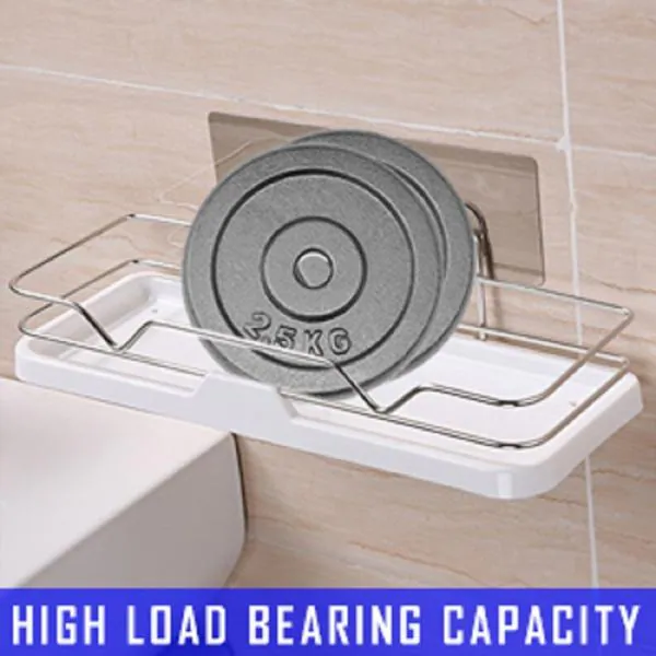 ELITEHOME Self Adhesive Bathroom Storage Stand, Toiletry Bathroom Tray