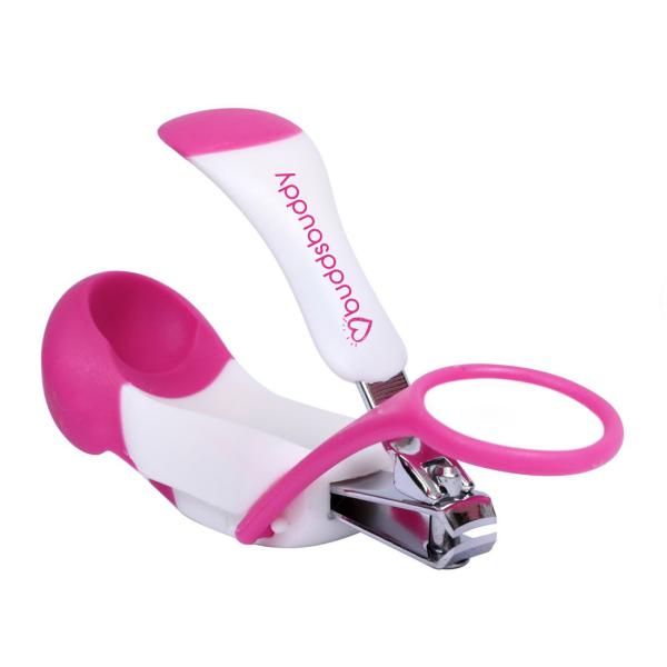Buddsbuddy Premium Pink Baby Nail Clipper with Magnifying Glass JioMart