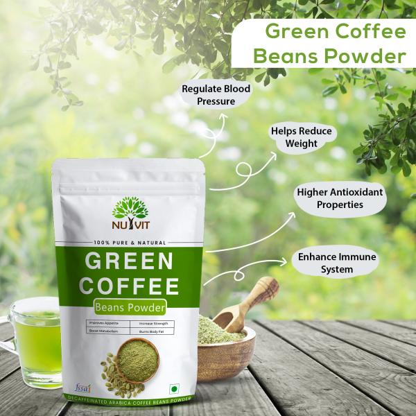 Nutvit Nutrition Green Coffee Beans Powder for Weight Management 100gm