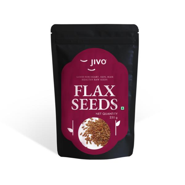 Jivo Cold Pressed Sunflower Oil 5L+ JIVO Raw Unraosted Flax Seeds 250g