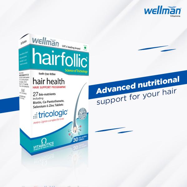 WELLMAN HAIRFOLLIC Multivitamin 30 Tablets JioMart