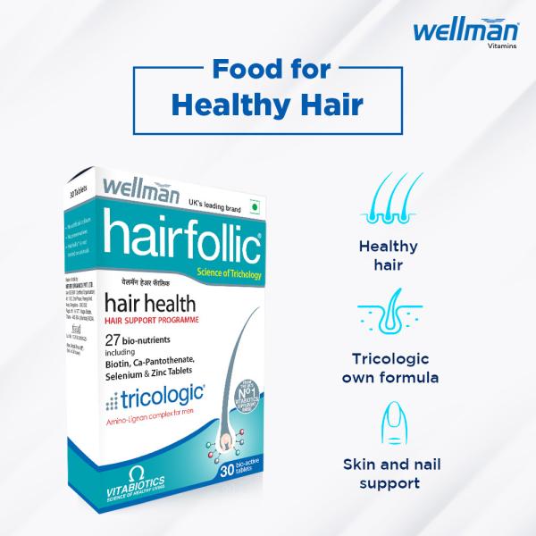 WELLMAN HAIRFOLLIC Multivitamin 30 Tablets JioMart