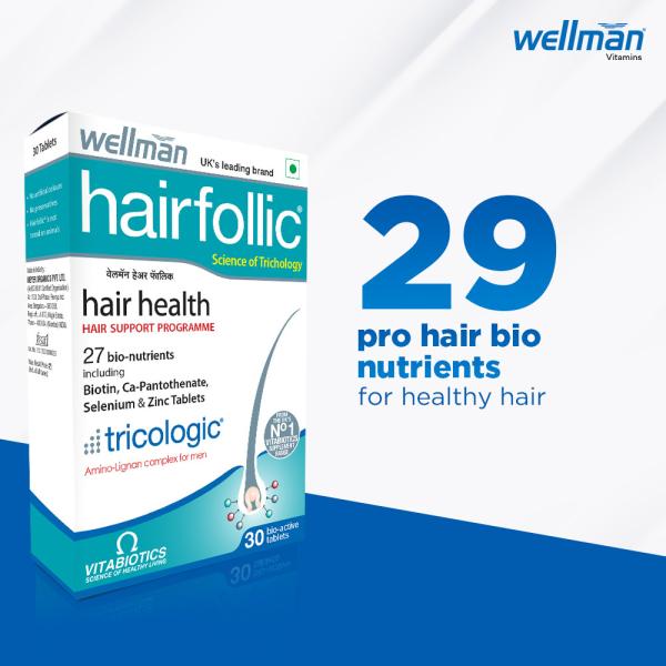 WELLMAN HAIRFOLLIC Multivitamin 30 Tablets JioMart