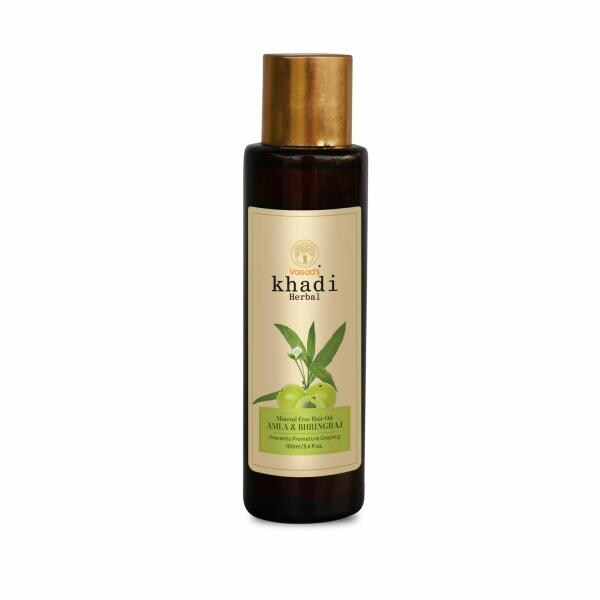 Vagad's Khadi Bhringraj Hair Oil 100ml | Stop Hair Fall and Promote Hair  Growth | Mineral Oil Free | Silicon Free - JioMart