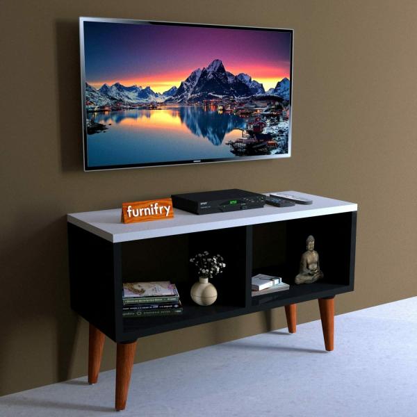 Furnifry Wooden TV Entertainment Unit/TV Table for Home Living Room