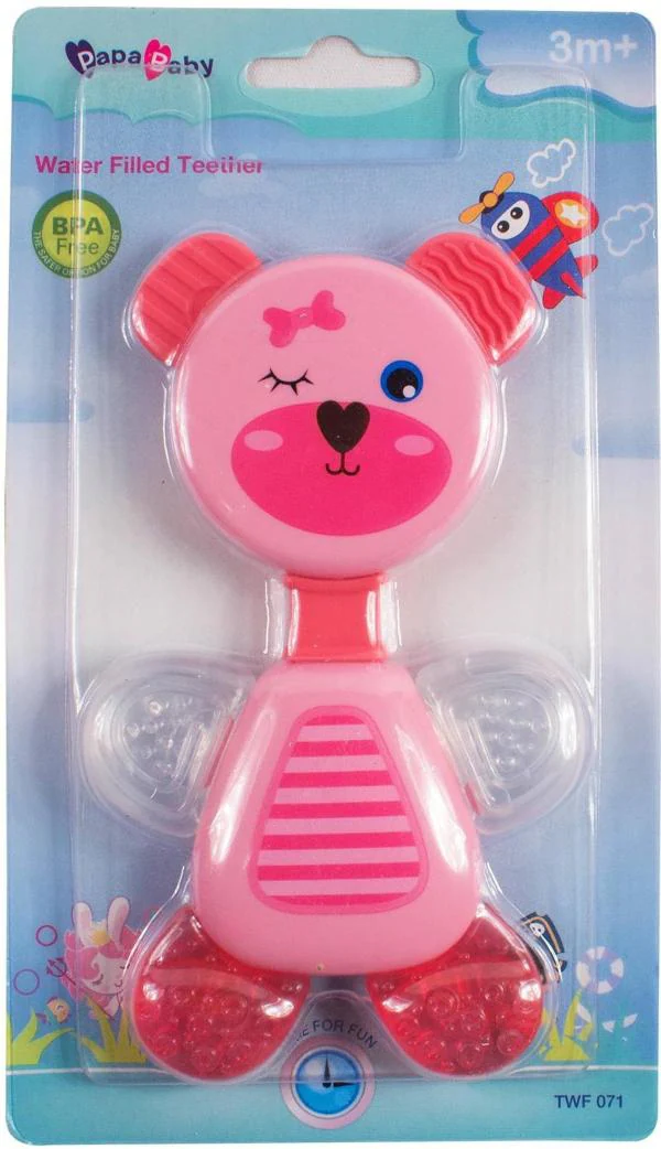 Ole Baby Pink Silicone Cute Sterilized Water Filled Fruit Teether For Age 3 Plus M JioMart