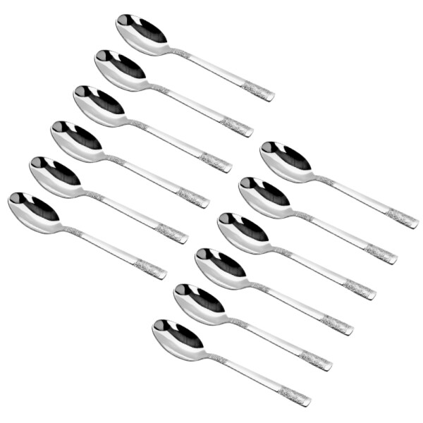 Vinod Moscow 12 piece stainless steel baby spoon set, Heavy Gauge Spoon