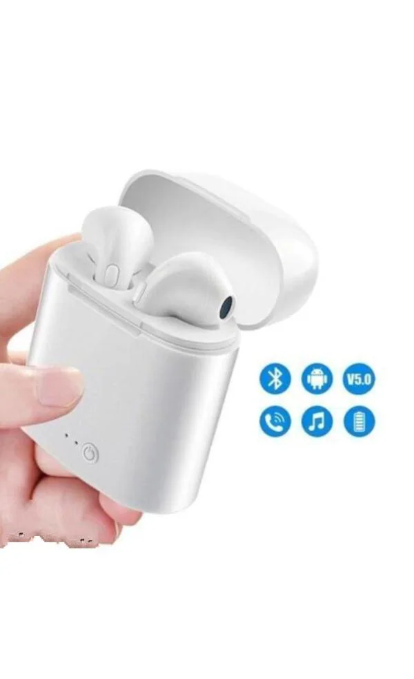 AK i7S TWS New Latest Design Mini Twins Bluetooth Headphone Wired