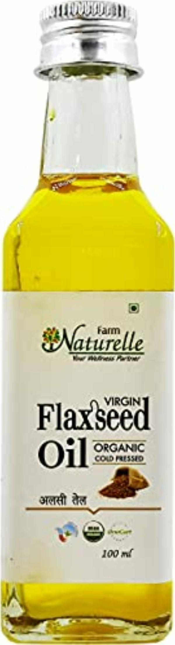 Farm Naturelle 100 Percent Pure Organic Flax Seed Oil (Hindi Alsi Oil
