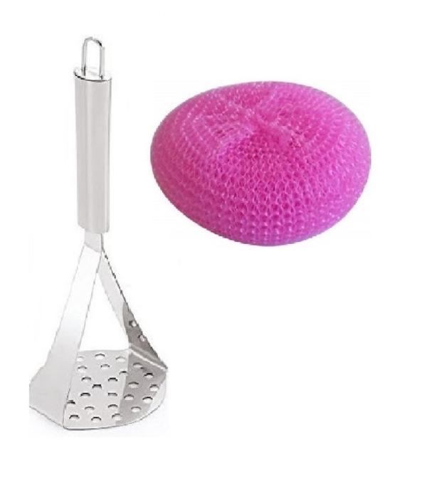 Stainless Steel Big Potato Masher With Kitchen for ,1 Pcs Solid Plastic