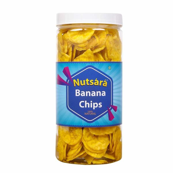 Nutsara Fresh Kerala Yellow Banana Chips Made in Coconut Oil Home