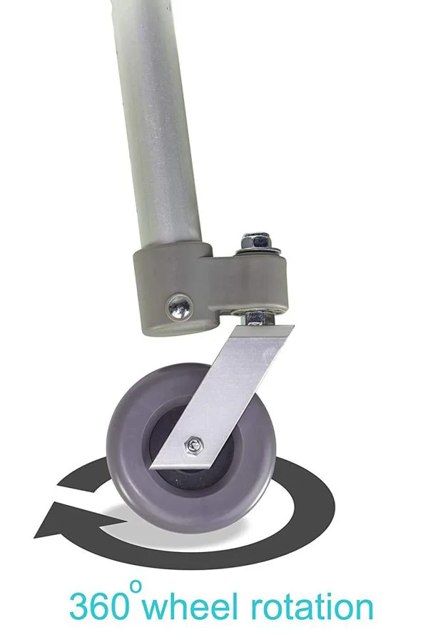 KosmoCare Deluxe Folding Walker with added accessories 360 degrees