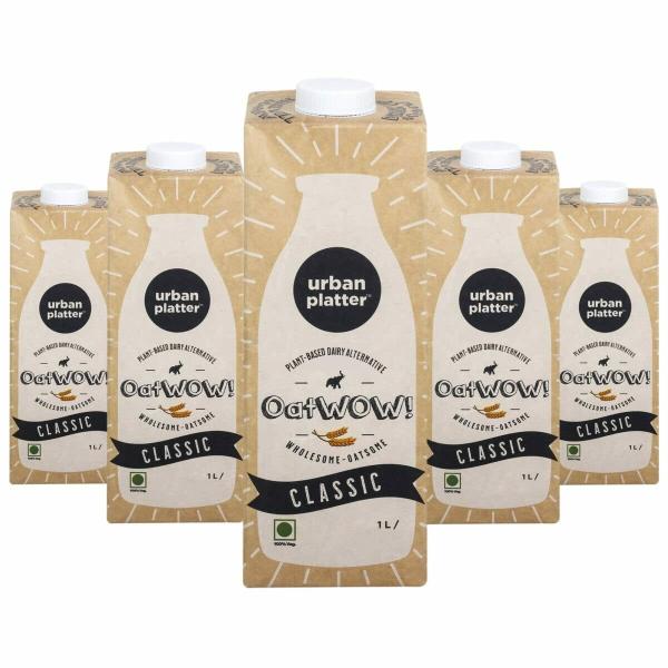 Urban Platter OatWOW Classic Oat Beverage, 1 Litre [Pack of 6] JioMart