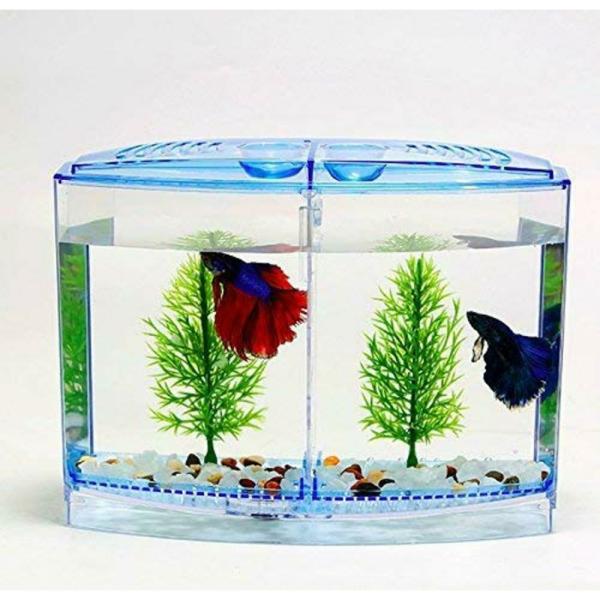 Taiyo Pluss Discovery Betta Aquarium Plastic Acrylic Double Bowl JioMart