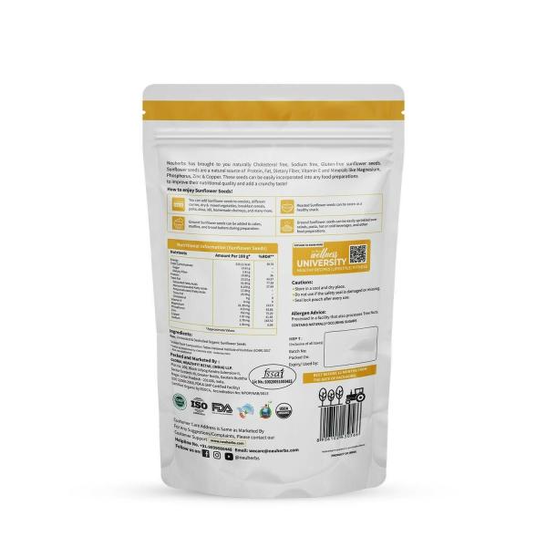 Neuherbs Organic Raw Unroasted Deshelled Sunflower Seeds 200 g JioMart