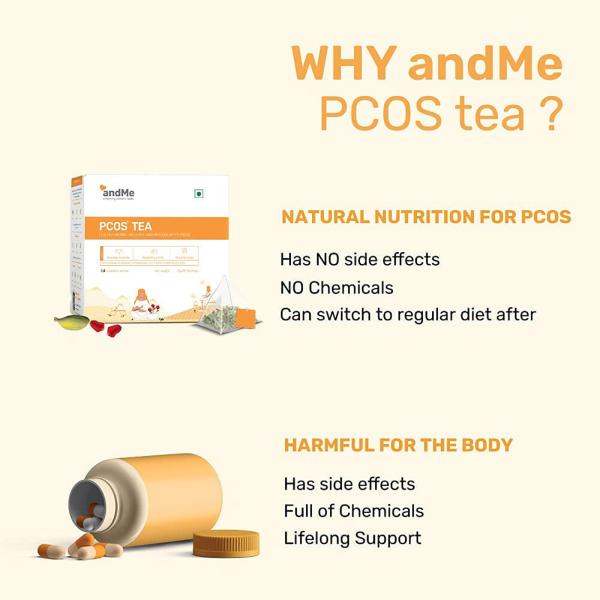 andMe PCOS Green Tea 30 g JioMart