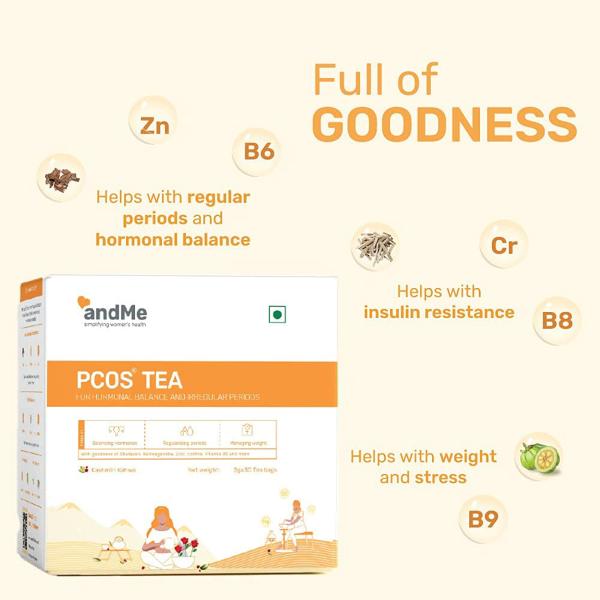 andMe PCOS Green Tea 30 g JioMart