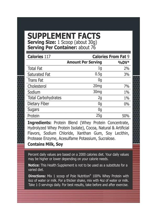 Pole Nutrition Whey Protein Powder 5 Lbs (Neapolitan Ice Cream) JioMart