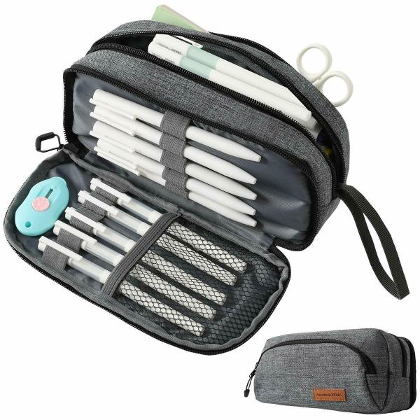 J JOYSAY Sports Football Baseball Basketball Soccer Pencil Case Large Big Capacity Pencil Bag For Girls Boys Pen Bag Stationery Pouch Zipper For College Students School Office