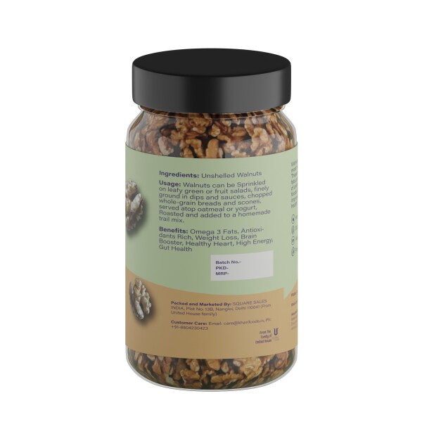 Khari Foods Walnut Kernels 250g, Akhrot Dry Fruits, Good For Brain, Gut