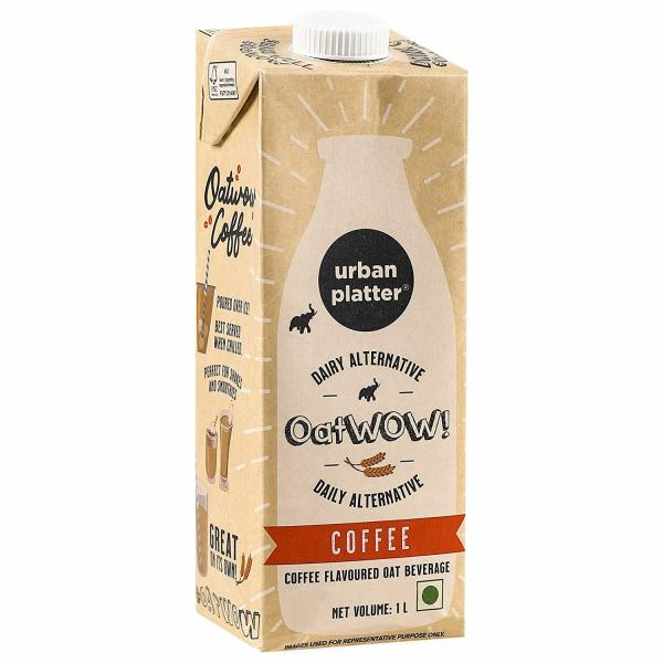 Urban Platter OatWOW Coffee Oat Beverage, 1L [PlantBased / Vegan Milk