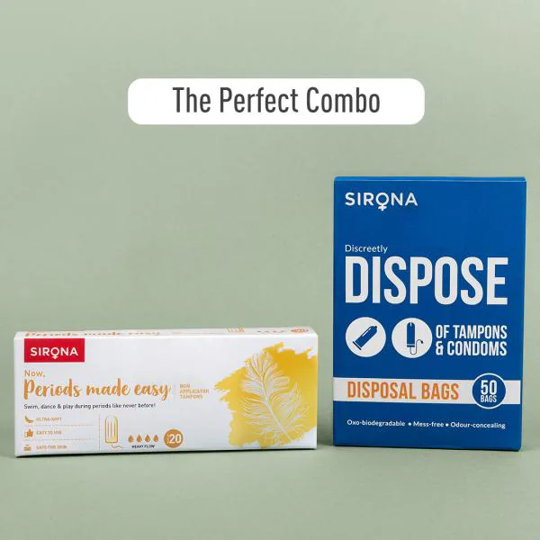 Sirona FDA Approved Premium Digital Tampon (Heavy Flow) 60 Tampon (3 Pack 20 Tampon Each