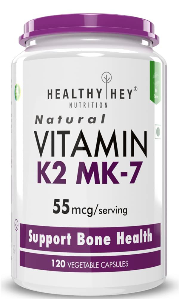 Healthyhey Nutrition Vitamin K2Mk7 55 Mcg, 120 Capsules JioMart