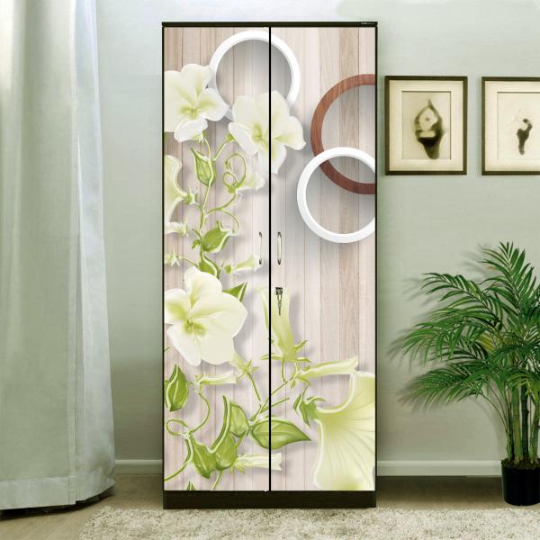 WallWear Almirah Stickers Self Adhesive Almirah Door Sticker